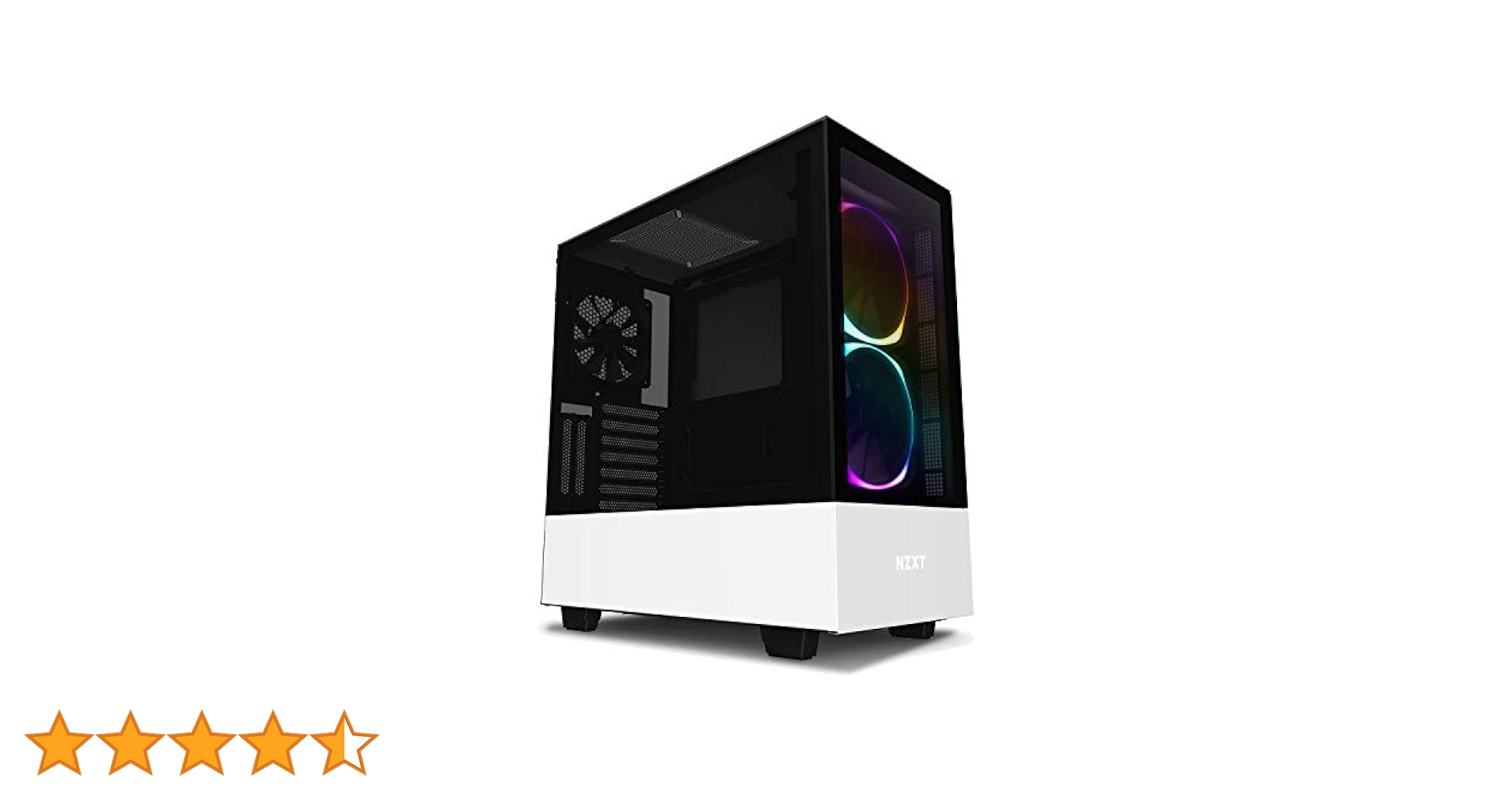 NZXT H510 ELITE ホワイトRGBファン付き NZXT H510 Elite Mid-Tower Case (Matte White) Mini ITX WITH